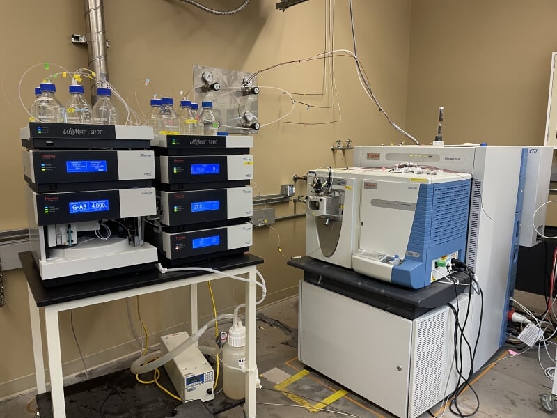 Thermo 2D LC-High Resolution Orbitrap Elite Mass Spectrometry