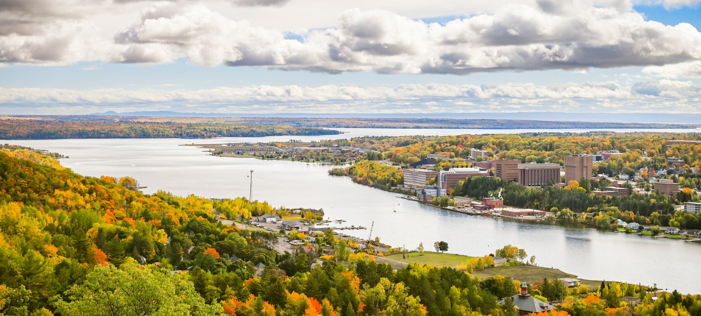 Over of MTU taken from Mont Ripley Ski Lift during the fall