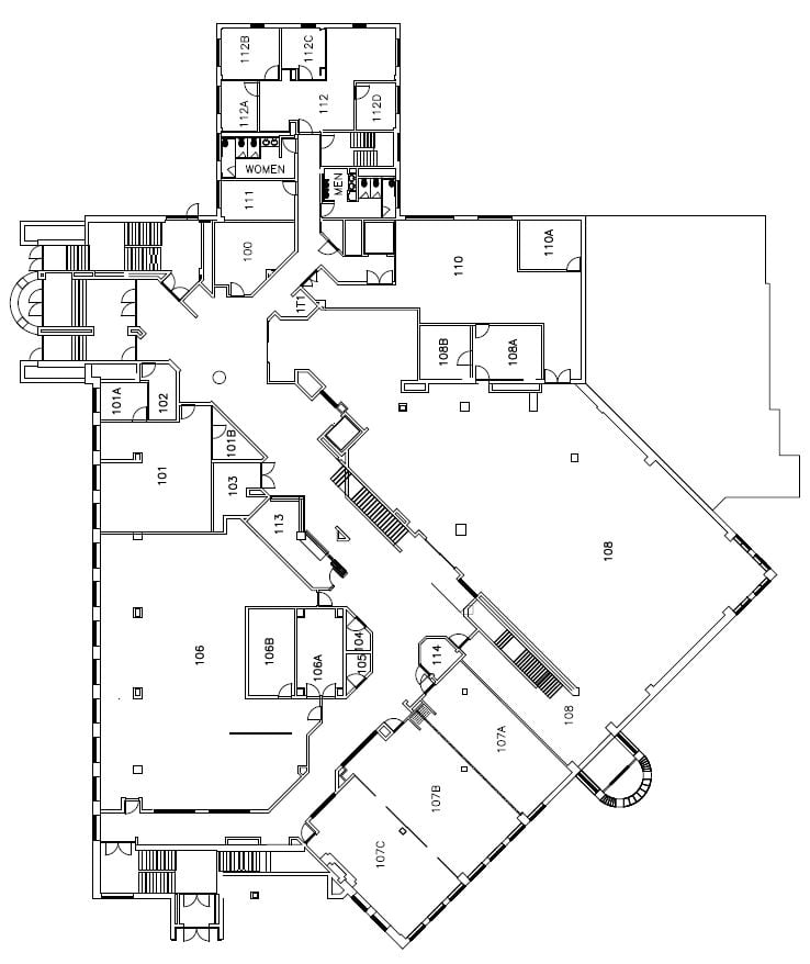 Memorial Union First Floor Map