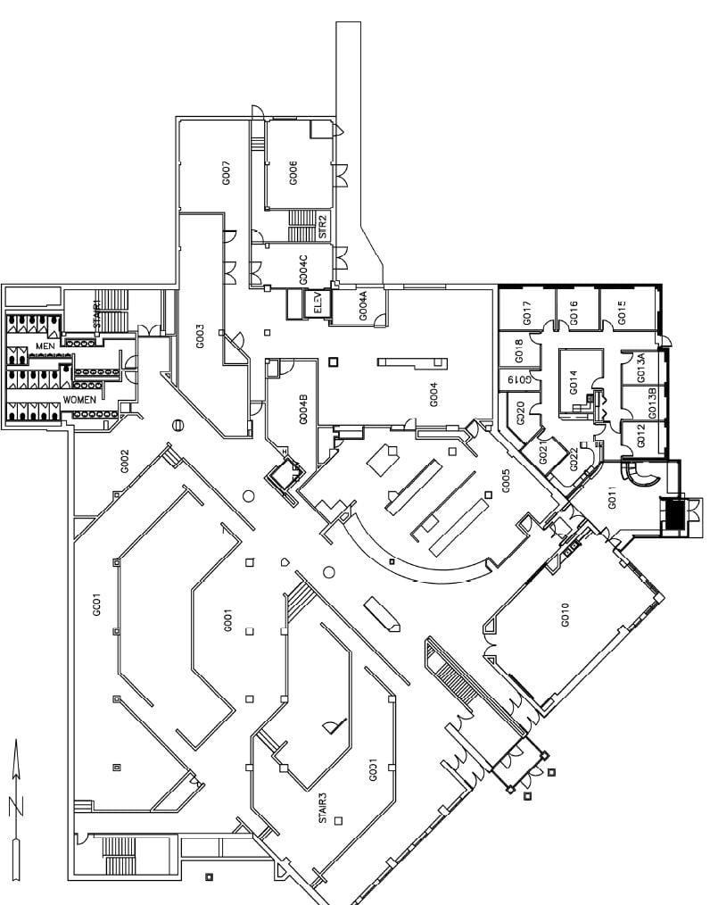 Memorial Union Ground Floor Map