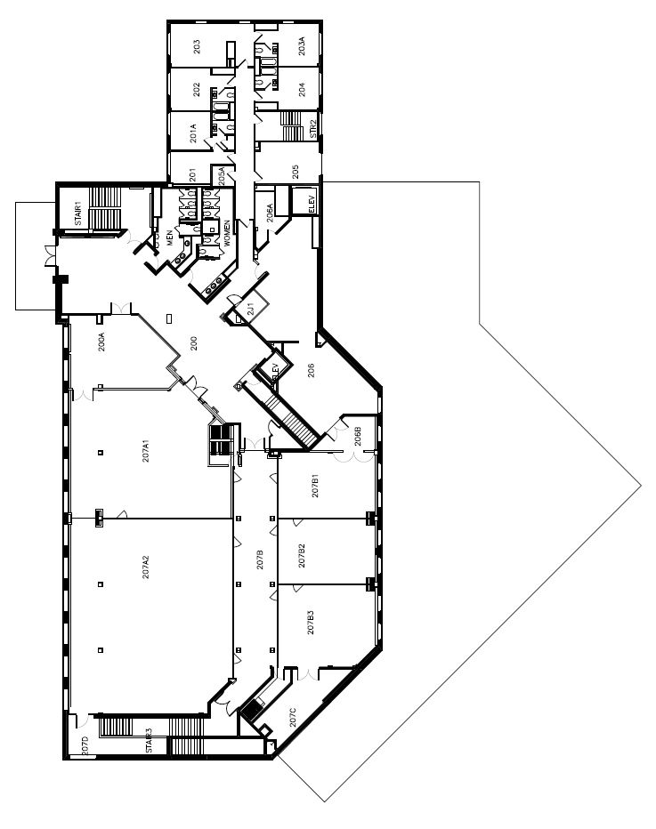 Memorial Union Second Floor Map