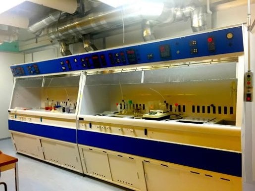 Additional Chemical Benches in the lab