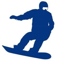 snowboarder silhouette