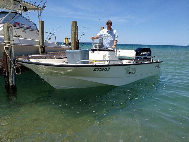 Person on the boat.