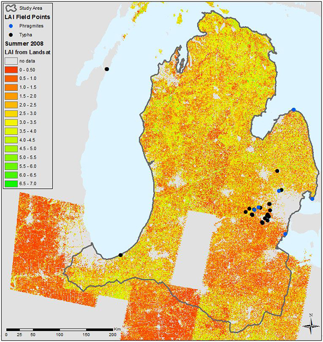 Map of lower Michigan.