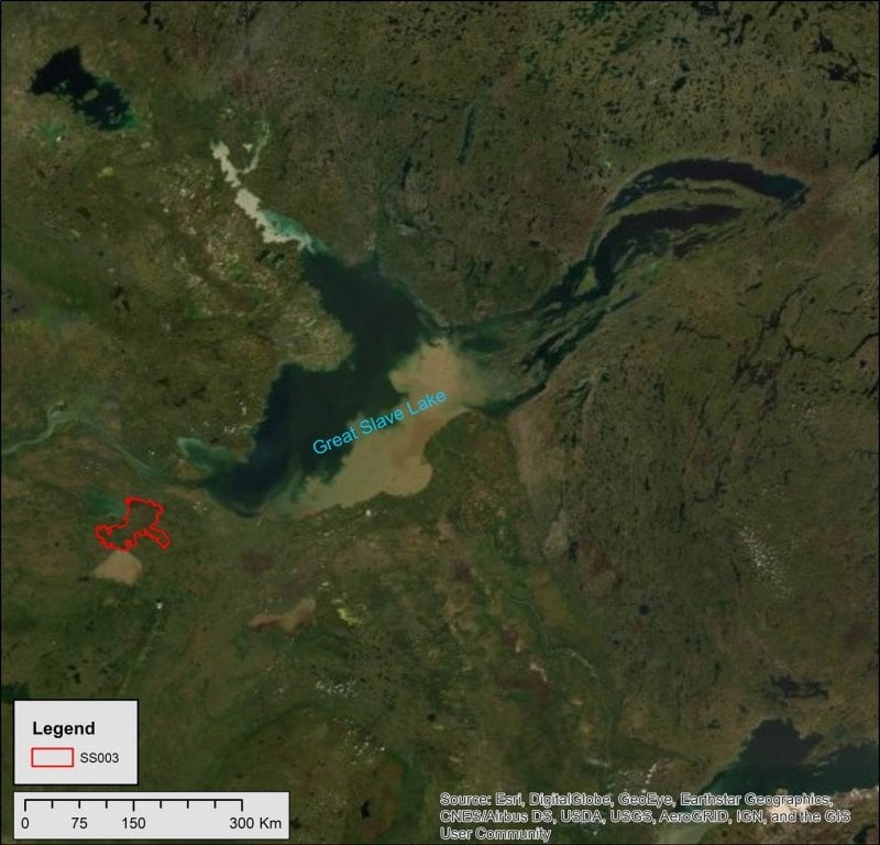 Image showing the field location on the left side.