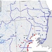 Map of monitoring station locations.