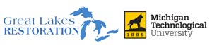 Great Lakes Restoration and Michigan Tech logos.