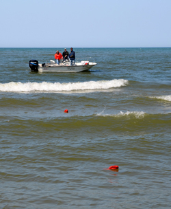 Research boat.