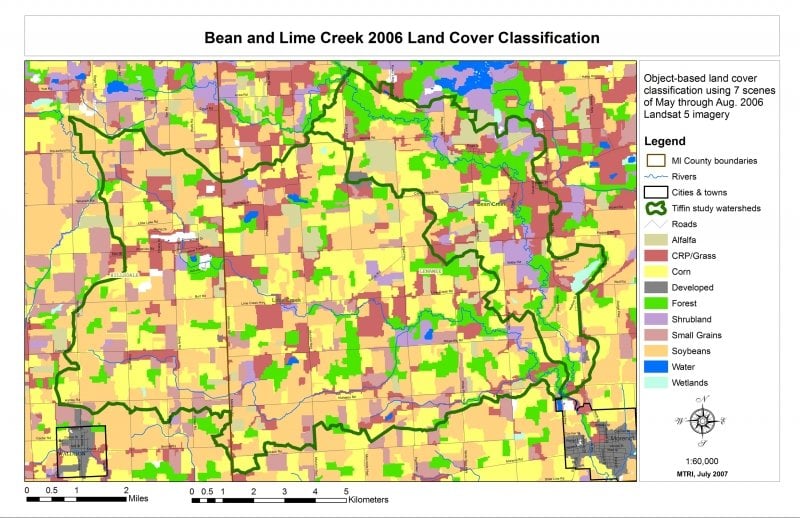 Sample land cover classification map.