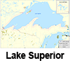 Map of Lake Superior.