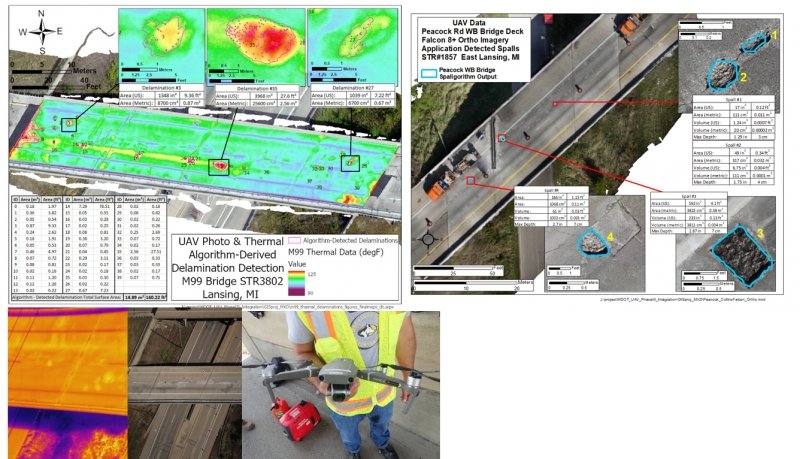 UAS-enabled assessment methods shown in thermal and high resolution imagery