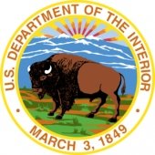 US Department of the Interior logo.