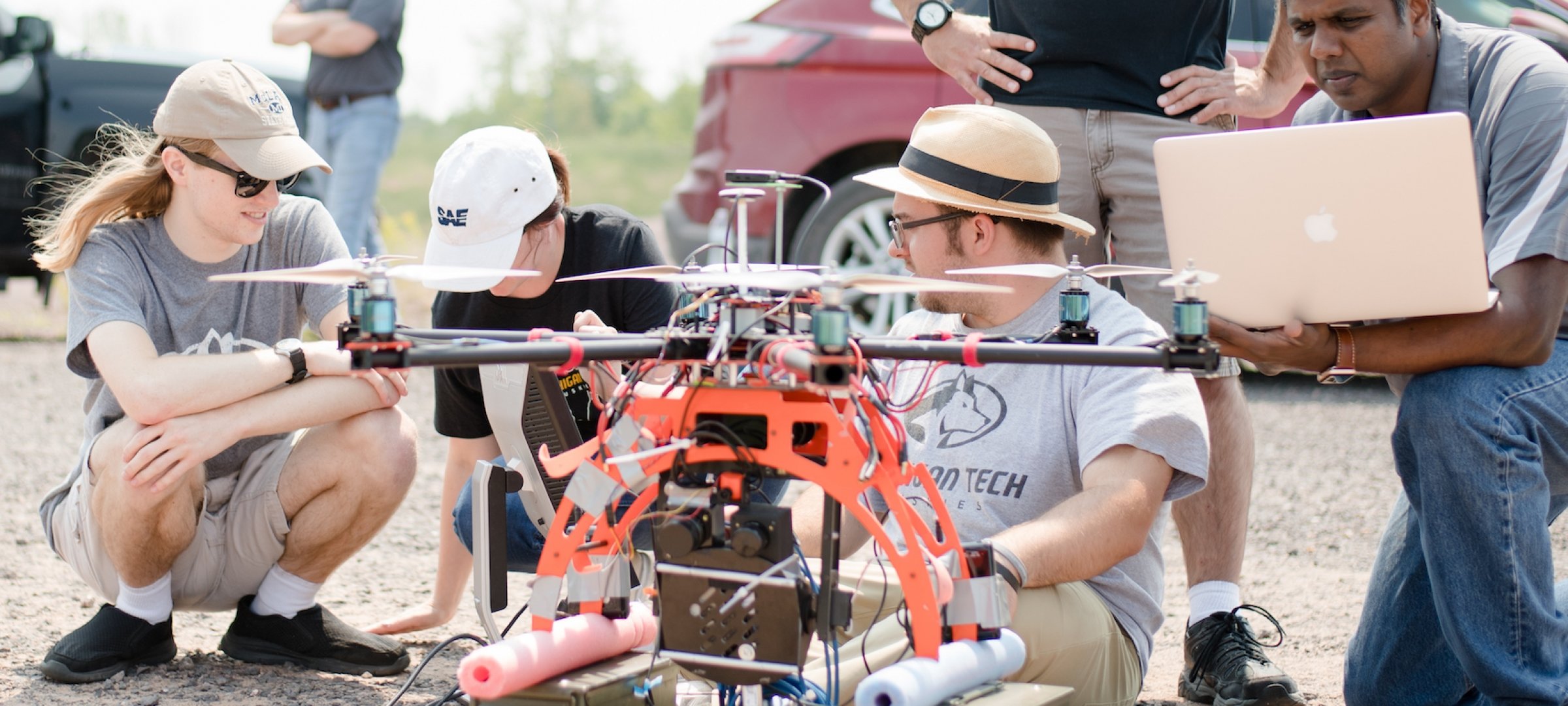 Unmanned aerial vehicle research at the KRC.