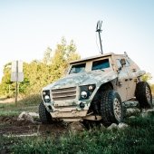 Keweenaw Research Center showing Humvee testing.