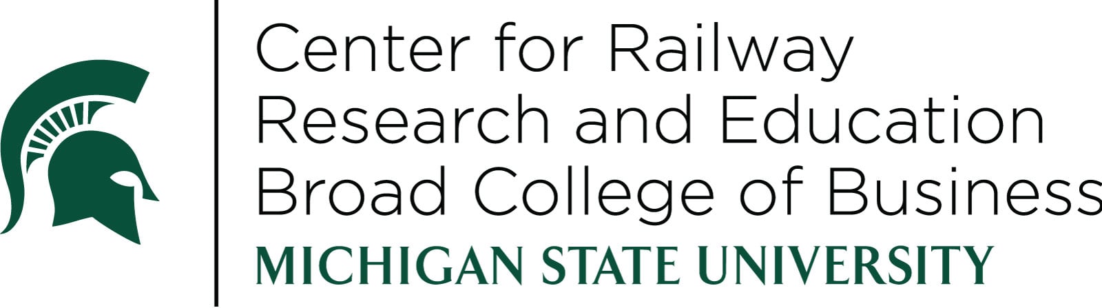 Center for Railway Research and Education Broad College of Business Michigan State University Logo