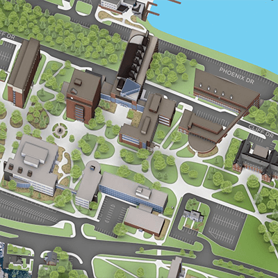 A student working in a lab.