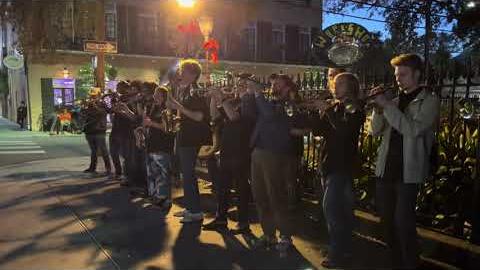 Preview image for Michigan Tech Workshop Brass Band -- Grazing in the Grass (live on the street in New Orleans) video