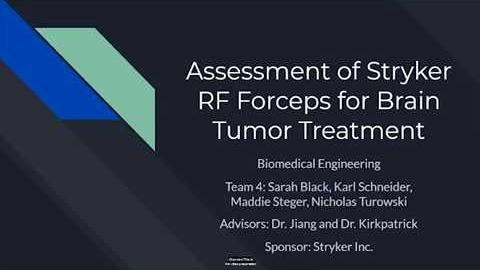 Preview image for 250: Assessment of Stryker RF Forceps for Brain TumorTreatment video