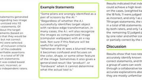 Preview image for Assessing the Accuracy of a Social Collaborative System for Explainable Artificial Intelligence video