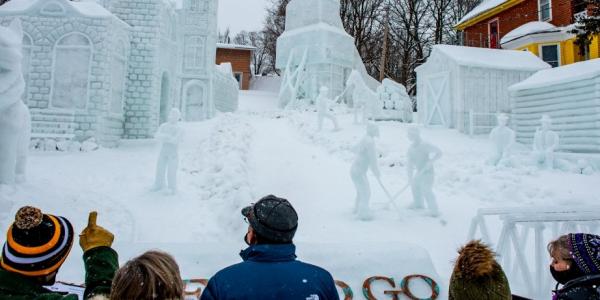 Featured event photo for Phi Kappa Tau Reigns Again as MTU Winter Carnival Snow Statue Champs