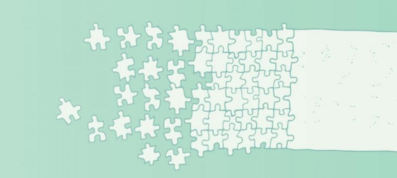 An illustration of puzzle pieces coming together to form a cohesive whole.