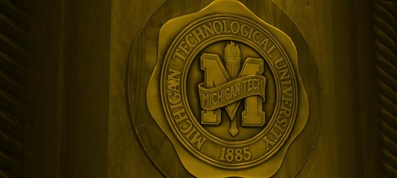 The Michigan Tech seal states â€œMichigan Technological University 1885â€