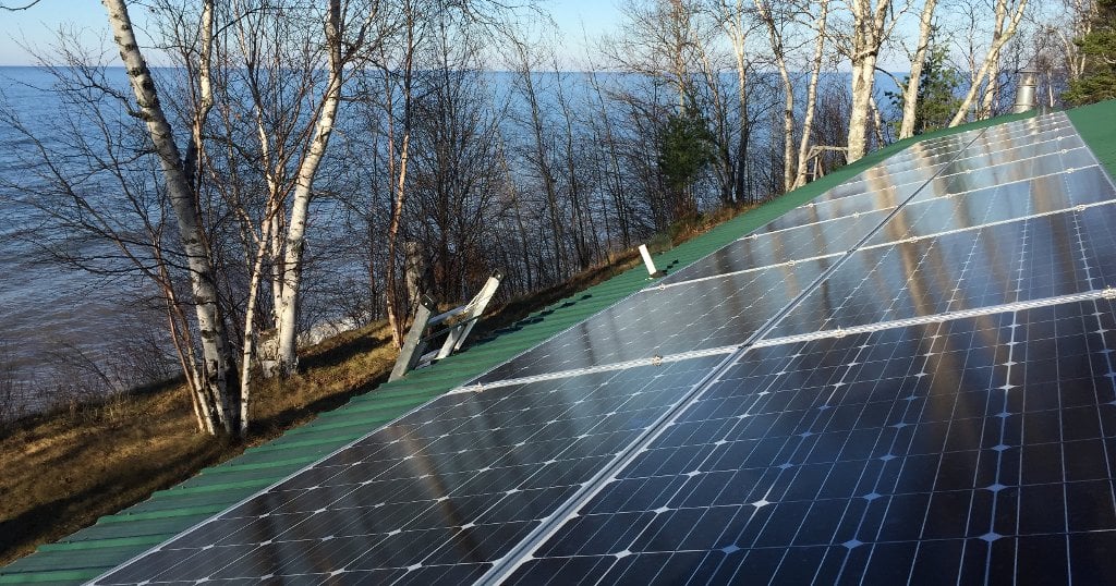 Despite long winters and low solar production, Michigan's Upper Peninsula has one of the nation's best returns on solar investments. Credit: Drew Cramer, Solar Up