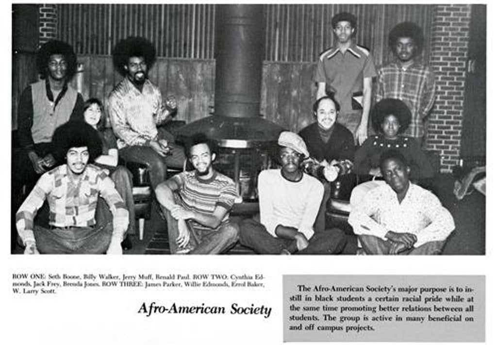 Afro-American Society, 1973 Michigan Tech yearbook.