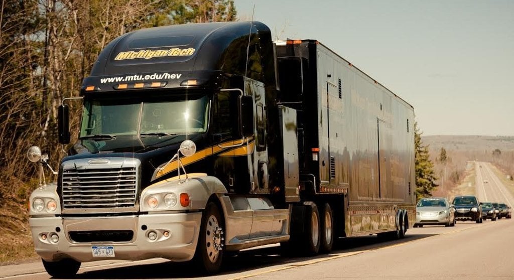 Michigan Tech's mobile lab will help monitor test vehicles provided by GM.