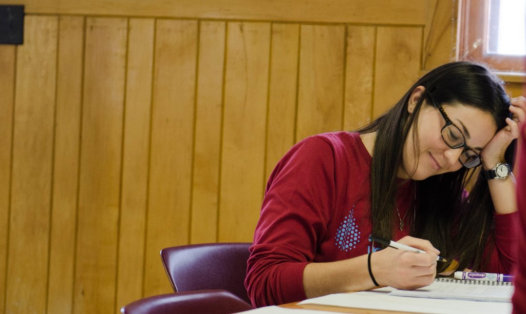 Michigan Tech undergraduate student Marlo Jayne is seen at this year's LeaderShape Institute at the Ford Center in Alberta.