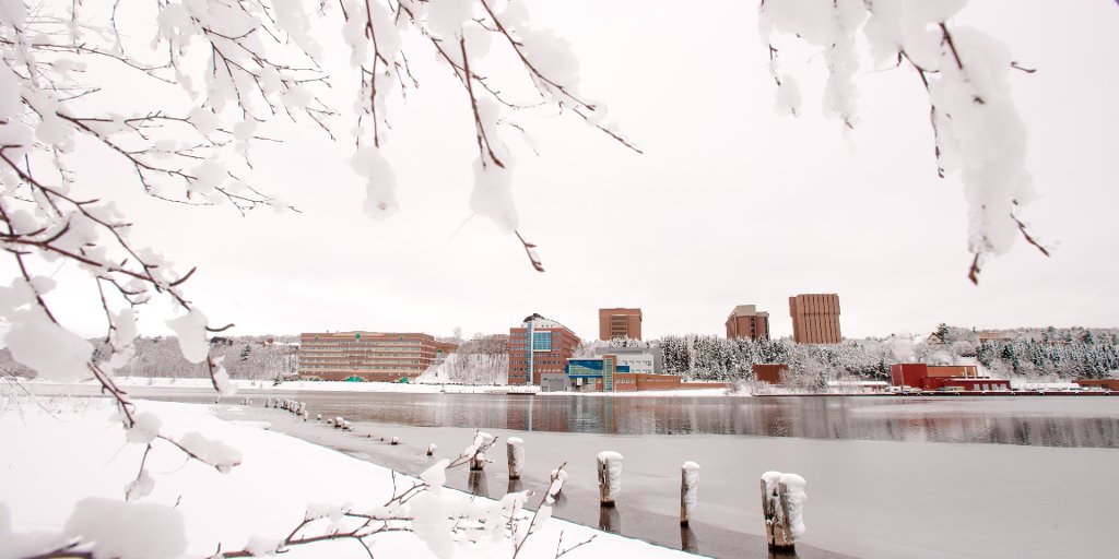 Michigan Tech campus in winter.