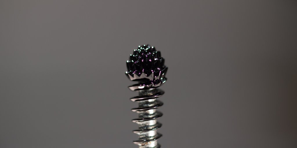 A ferrofluid is a magnetic liquid that turns spiky in a magnetic field. Add an electric field and each needle-like spike emits a jet of ions, which could solve micropropulsion for nanosatellites in space.