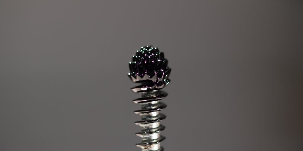 A ferrofluid is a magnetic liquid that turns spiky in a magnetic field. Add an electric field and each needle-like spike emits a jet of ions, which could solve micropropulsion for nanosatellites in space.