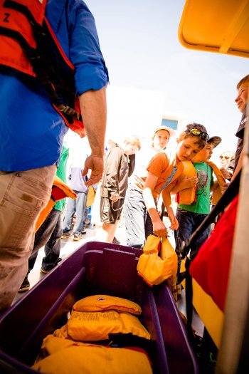 Unique location, unique program: Ride the Waves operates all summer at Michigan Tech?s Great Lakes Research Center.