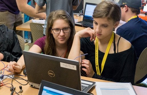 Programming during Women in Robotics