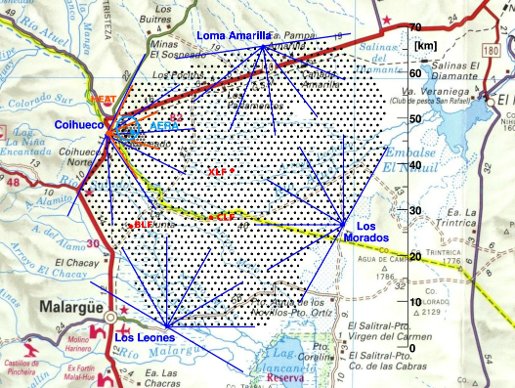 Map Of Surface Detectors