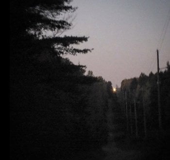 Waiting for the Paulding Light to appear in Michigan's Upper Peninsula.