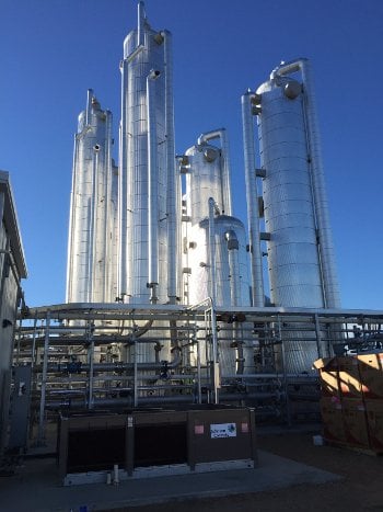 LCA Vertical Distilling bio-methane from food waste and dairy cow manure can minimize fossil natural gas use and reduce landfill emissions.