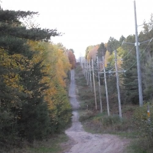 Looking toward the vista where the mysterious Paulding Light is said to appear in Michigan's Upper Peninsula.