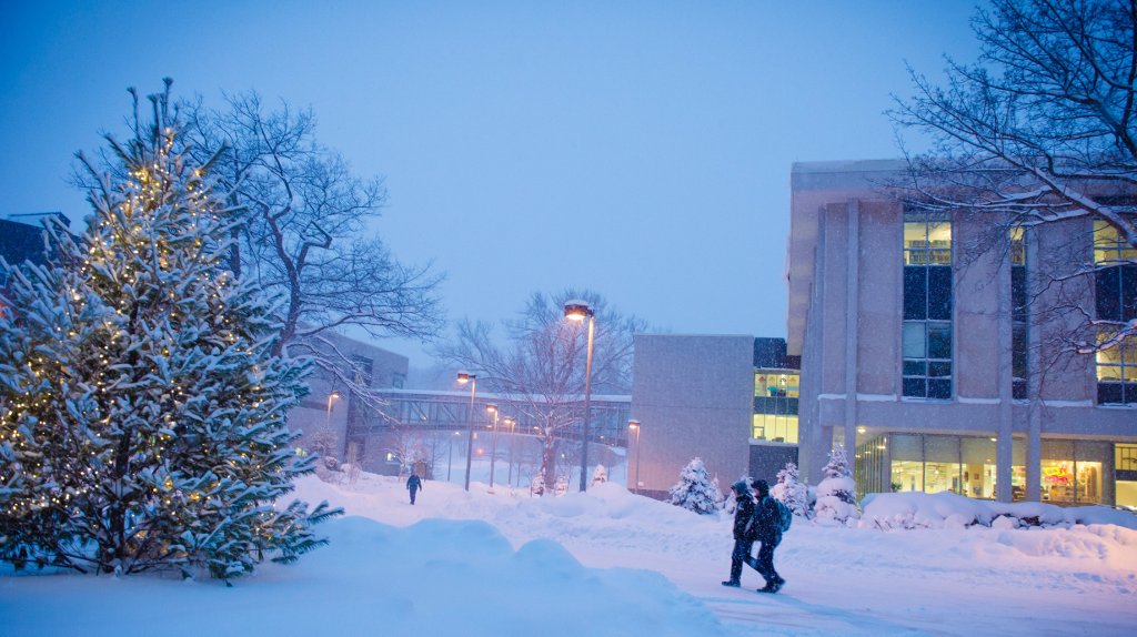 Michigan Tech campus in winter.