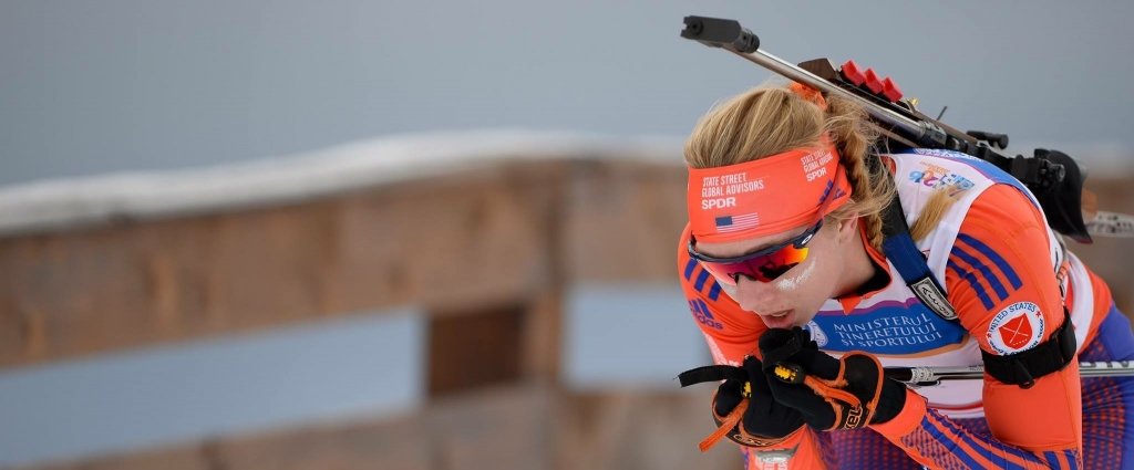Amanda Kautzer in Nordic skiing competition