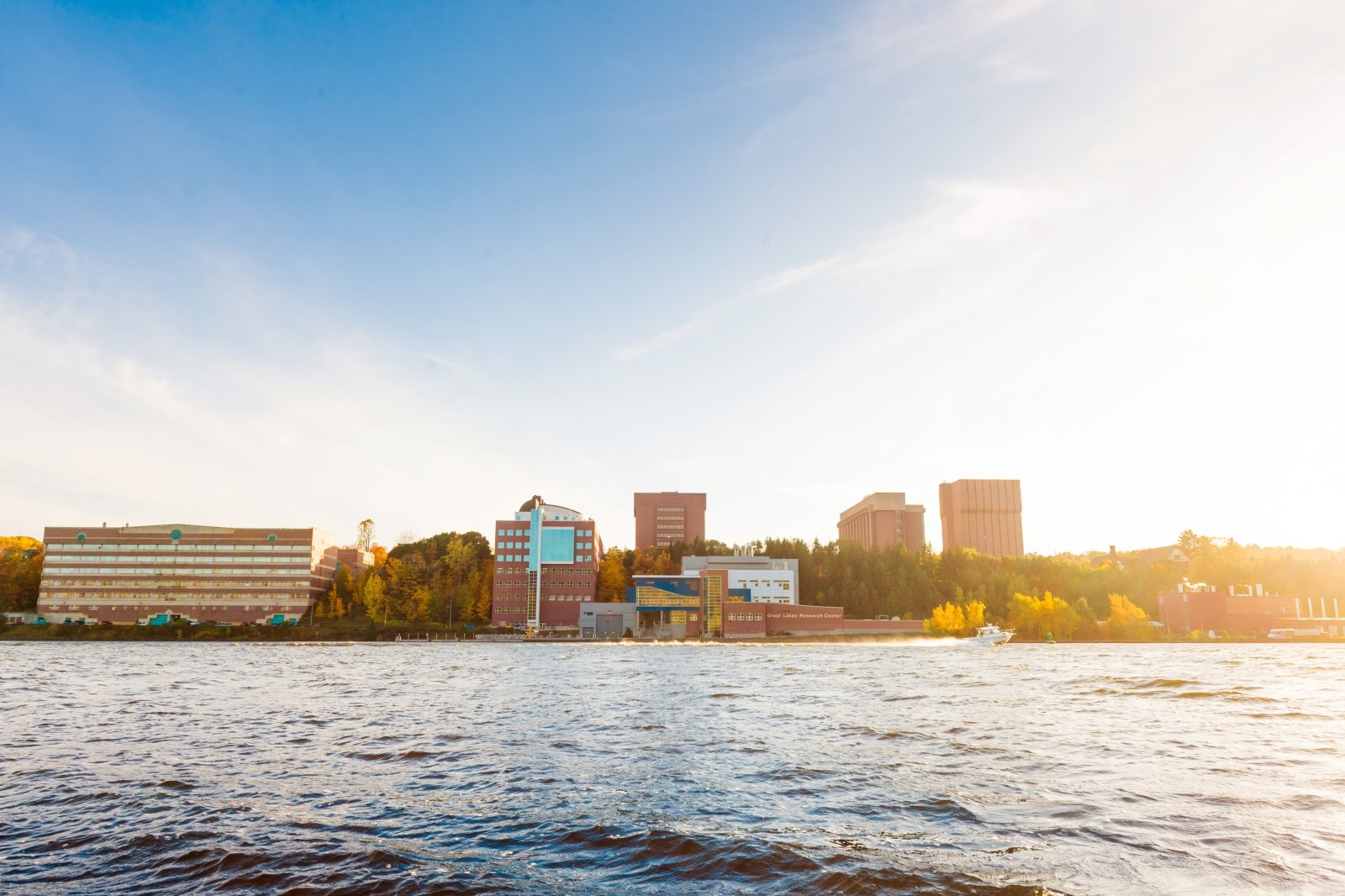 View of campus shoreline.