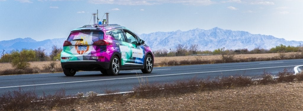 Named for the Greek deities of technology and the north wind, Michigan Tech's Prometheus Borealis team placed second in concept design in the inaugural competition of the AutoDrive Challenge. Photo credit: SAE International.