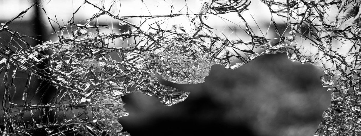 Researchers in the field have found in experiments that adding small defects to glass can increase the strength of the material 200 times over. Credit: Jilbert Ebrahimi via Unsplash broken glass