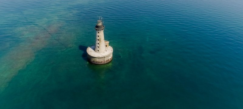 The Stannard Rock lighthouse