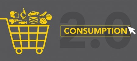 A graphic that depicts a full shopping cart with the words 