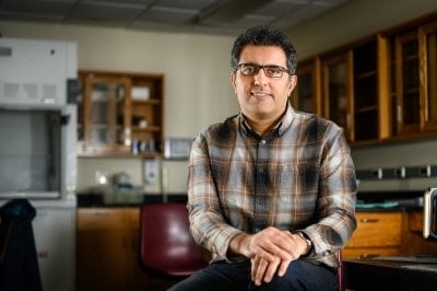 CAREER Award Winner and Michigan Tech Researcher Radwin Askari in his lab at the university.