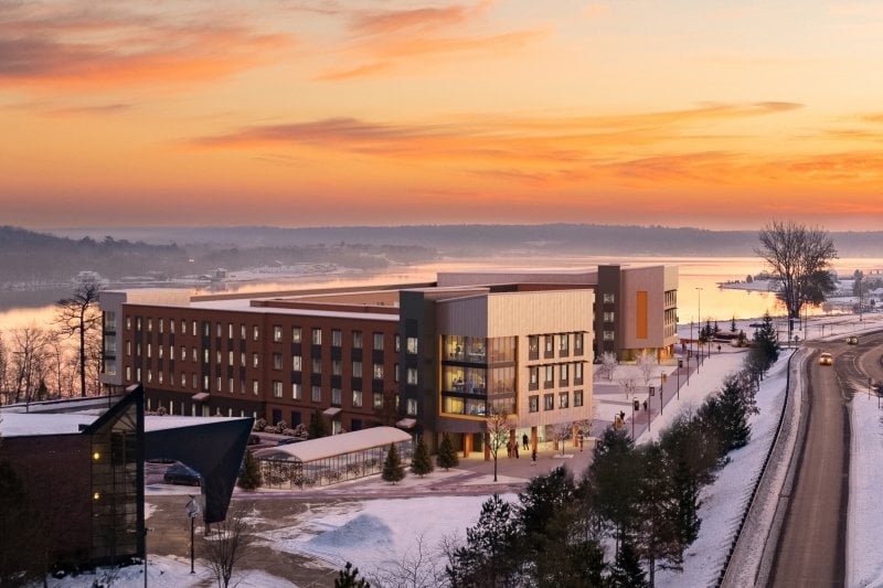 Residence Hall sunrise