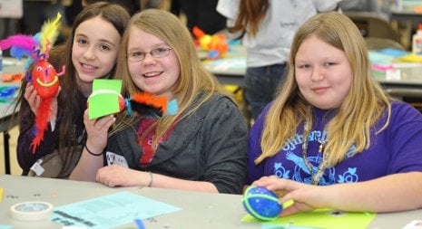 Middle school girls discover that engineering is fun